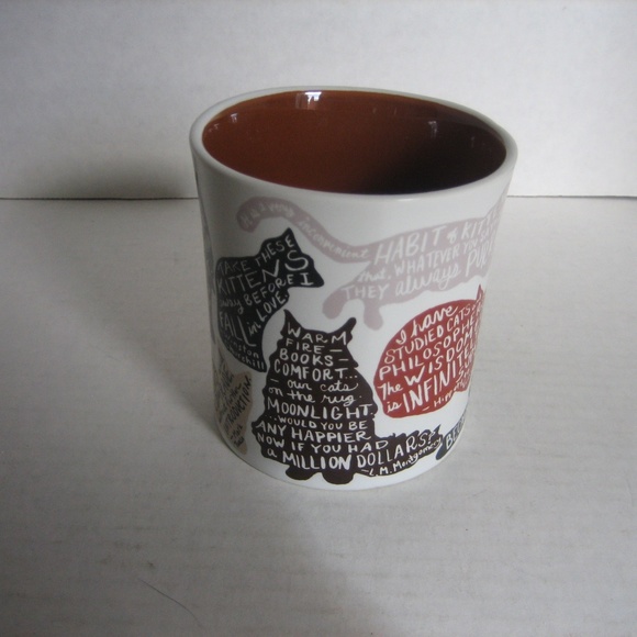 Presents of Mind The Literary Cat Ceramic Coffee Mug NWNT - Picture 3 of 5